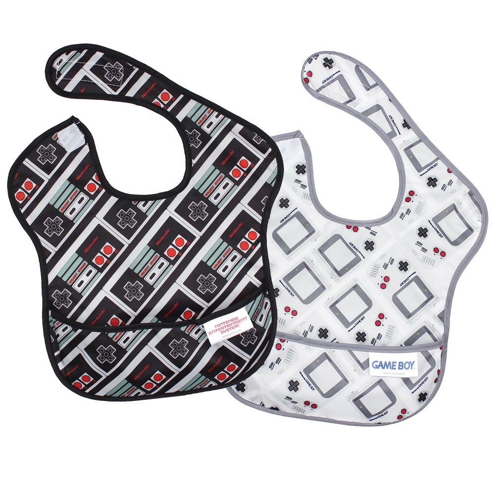 Game boy & Nintendo Baby Bib Set